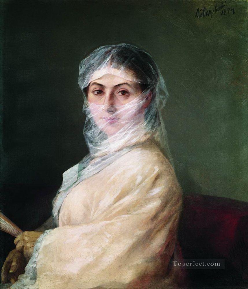 Retrato de la esposa del artista Anna Burnazyan Ivan Aivazovsky Pintura al óleo